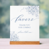 Etwas Blaues Gefallen Acrylschild (Neutral)