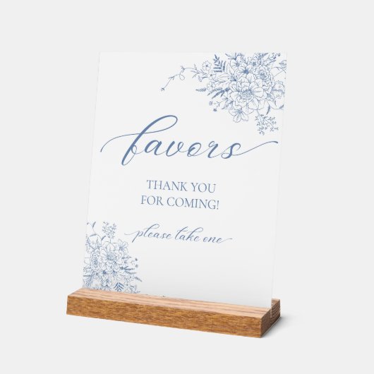 Etwas Blaues Gefallen Acrylschild (Winkel)