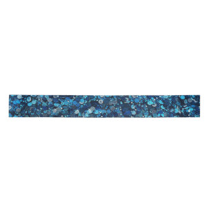 Etwas Blaues mit Pailletten-Look Satinband