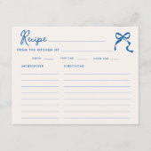 Etwas Blaues Squigggg Frame Bow-Brautparty Begleitkarte (Vorderseite)