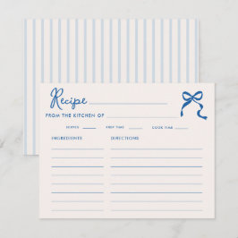 Etwas Blaues Squigggg Frame Bow-Brautparty Begleitkarte