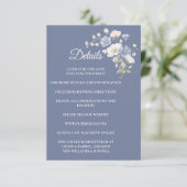 Etwas Blaues Umschlag-Karten-Details Begleitkarte (Stehend Vorderseite)