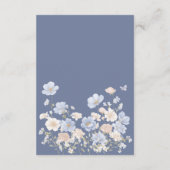 Etwas Blaues Umschlag-Karten-Details Begleitkarte (Rückseite)