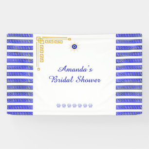 Etwas Blaues und Griechisches Brautbad Banner