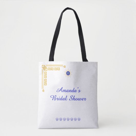 Etwas Blaues und Griechisches Brautbad Tasche (Vorderseite)