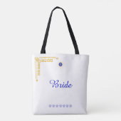 Etwas Blaues und Griechisches Brautbad Tasche (Rückseite)