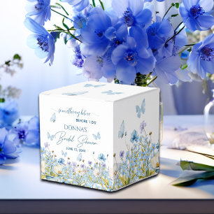 Etwas Blaues vor dem 'Ja-Wort' Florale Brautparty Geschenkschachtel