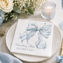 Etwas Blaues vor meinem eleganten Bogen Coquette Serviette