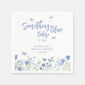 Etwas Blaues vor meiner Hochzeit - Brautdusche Serviette (Vorderseite)