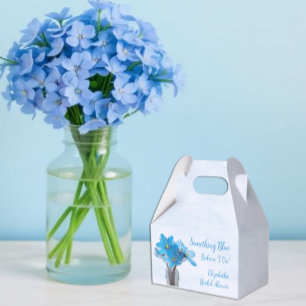 Etwas Blaues vor meiner Hochzeit: Brautparty Geschenkschachtel