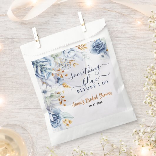 Etwas Blaues Vor meiner Hochzeit Brautparty Geschenktütchen (Ausgeschnitten)