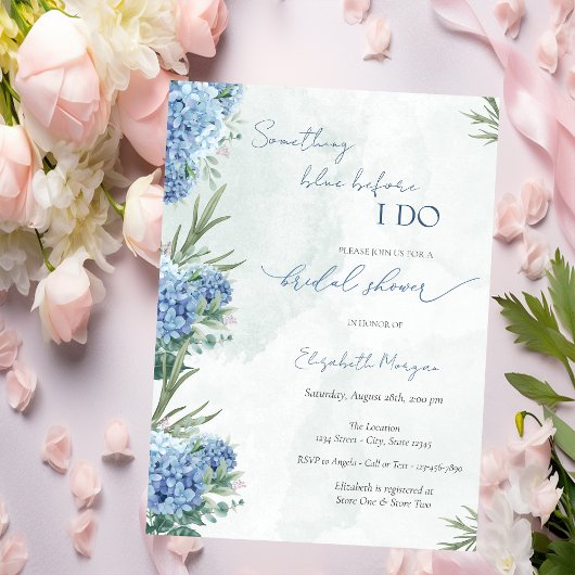 Etwas Blaues vor meiner Hydrangea Einladung
