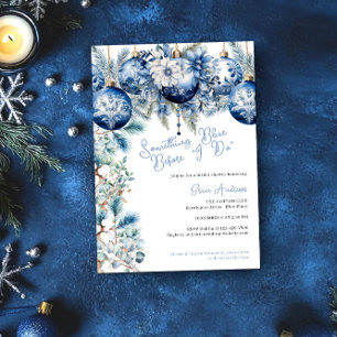 Etwas Blaues vor meiner Weihnachts-Brautparty Einladung