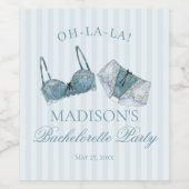 Etwas Blaues Wäsche Dusche Junggesellinnenparty Weinetikett (Einzelnes Label)