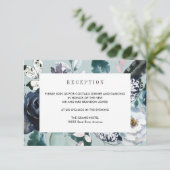 Etwas Blaues WEDING Rezeptionsdetails Begleitkarte (Stehend Vorderseite)