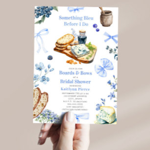 Etwas Bleu Charcuterie Boards & Bows Braut- Einladung