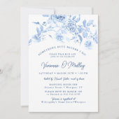 Etwas Blue Beflore ich mache Brautparty Einladung (Vorderseite)
