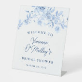 Etwas Blue Beflore ich mache Brautparty Willkommen Sockelschild (Vorderseite)