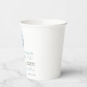 Etwas Blue Blue Bow Brautparty Pappbecher (Links)