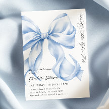 Etwas Blue Bow Brautparty