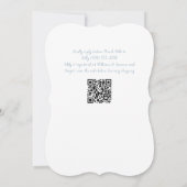 Etwas Blue Bow Brautparty Einladung (Rückseite)