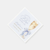 Etwas Blue Bow Brautparty Napkins Serviette (Ecke)