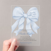 Etwas Blue Bow Bridal Dusche Einladung (Insitu (Handheld))