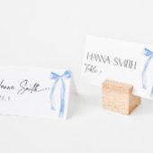 Etwas Blue Bow Coquette Name Sitzplatz Platzkarte