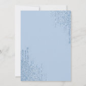 Etwas Blue Bow Glitzer Tropfen Cowboy Boots Einladung (Rückseite)