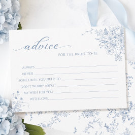 Etwas Blue Brautparty Advertising Card Einladung