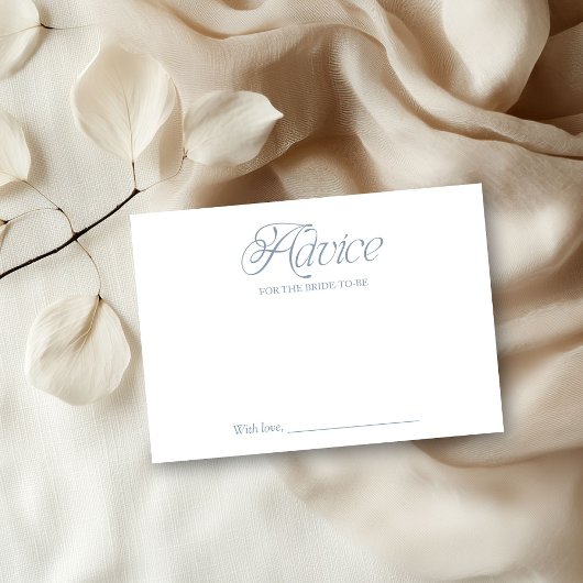 Etwas Blue Brautparty Advertising Card Einladung