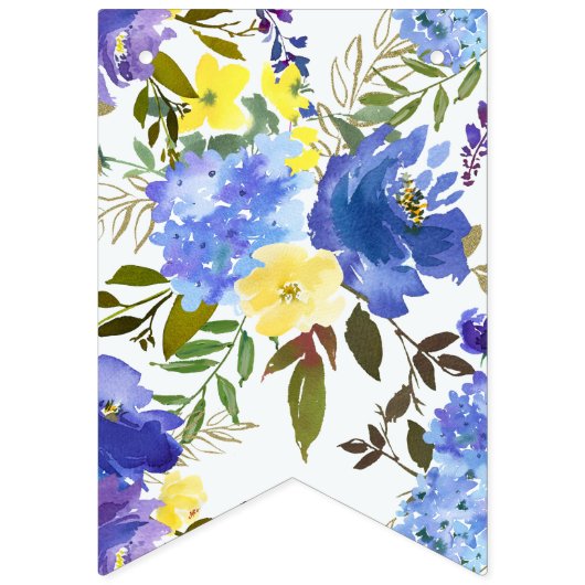 Etwas Blue Brautparty Banner Watercolor (Erste Fahne)