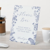 Etwas Blue Brautparty Blume Bar Sign Sockelschild (In SItu)