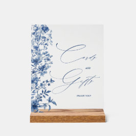 Etwas Blue Brautparty Cards and Gifts Acrylschild