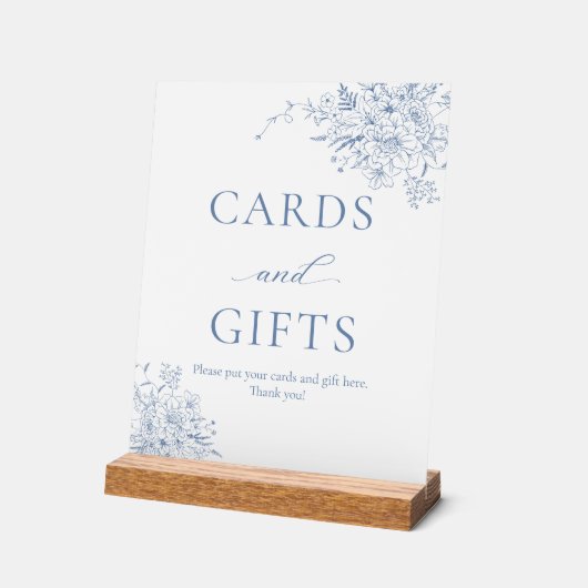 Etwas Blue Brautparty Cards and Gifts Acrylschild (Winkel)