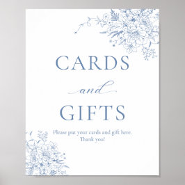 Etwas Blue Brautparty Cards and Gifts Poster