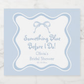 Etwas Blue Brautparty Chamapagne Schaumweinetikett (Einzelnes Label)