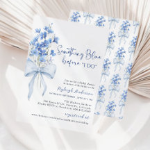Etwas Blue Brautparty| Dusty Blue Ribbon