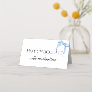 Etwas Blue Brautparty Dusty Bow Buffet Platzkarte