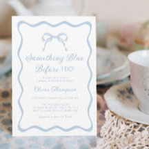 Etwas Blue Brautparty