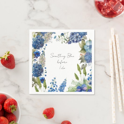 Etwas Blue Brautparty Napkins Serviette (Beispiel)