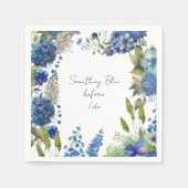 Etwas Blue Brautparty Napkins Serviette (Vorderseite)