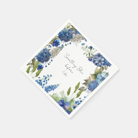 Etwas Blue Brautparty Napkins Serviette (Ecke)