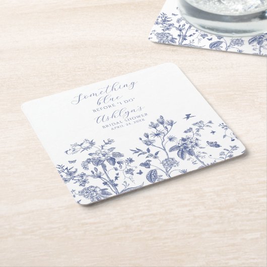 Etwas Blue Brautparty Paper Untersetzer (angewinkelt)