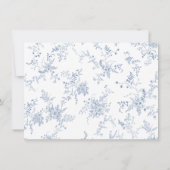 Etwas Blue Brautparty Rezept Card Einladung (Rückseite)