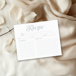 Etwas Blue Brautparty Rezept Cards