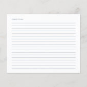 Etwas Blue Brautparty Rezept Cards (Rückseite)