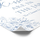 Etwas Blue Brautparty schätzen, wie viele Küsse Poster (Ecke)