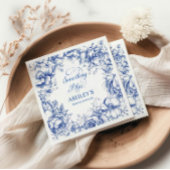 Etwas Blue Brautparty Serviette