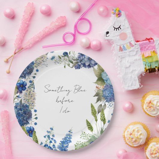Etwas Blue Brautparty Teller (Party)